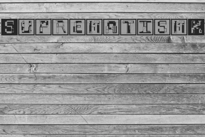 SuprematismK Font examples