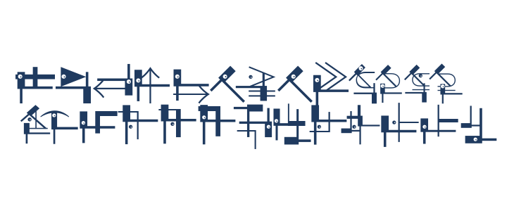 SuprematismThree Lowercase