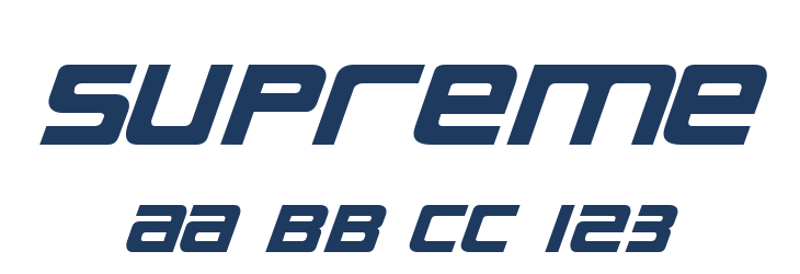 Supreme Font Preview