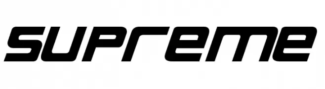 Supreme  フリーフォントのダウンロード