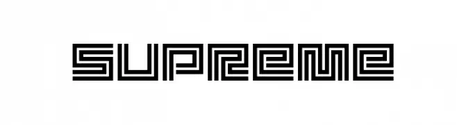Supreme  Frei Schriftart Herunterladen