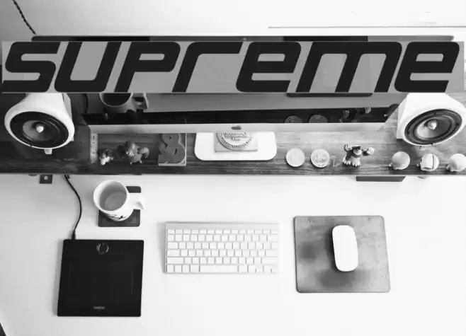 Supreme Font examples