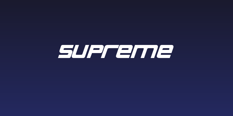 Supreme Social Header