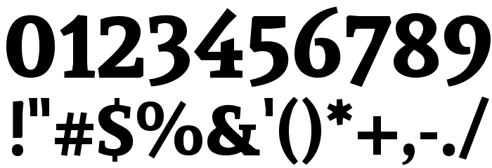 Sura Bold Font OTHER CHARS