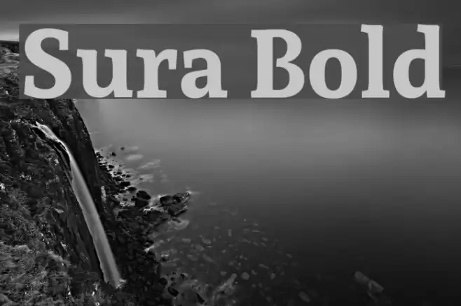 Sura Bold Font examples
