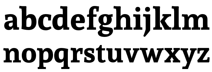 Sura Bold Font LOWERCASE