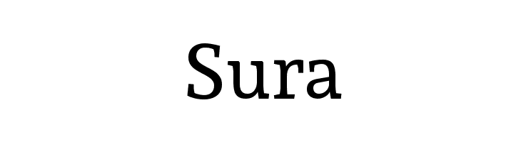 Sura  Free Fonts Download
