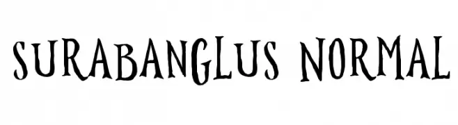 Surabanglus Normal  Descarca Fonturi Gratis