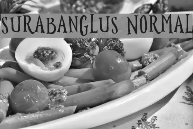 Surabanglus Normal Font examples