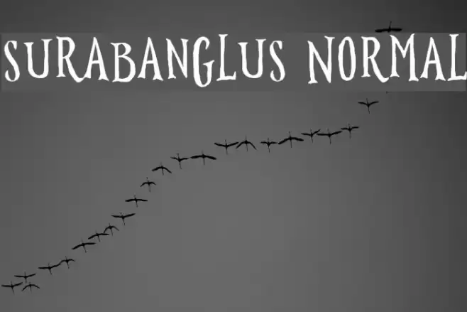 Surabanglus Normal Font examples