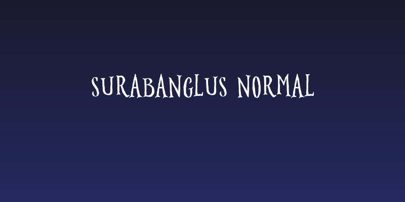 Surabanglus Normal Social Header