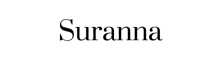 Suranna  Frei Schriftart Herunterladen