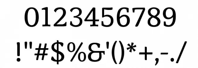 Suravaram Font OTHER CHARS