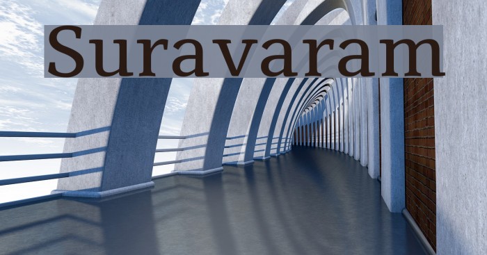 Suravaram Font examples