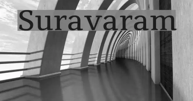 Suravaram Font examples