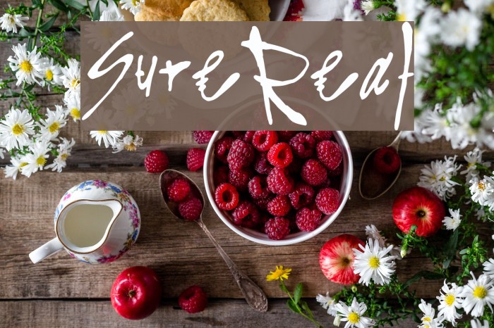 SureReal Font examples