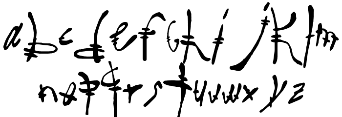 SureReal Font LOWERCASE