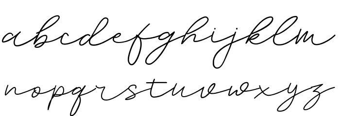 Sureder Stylish Font LOWERCASE