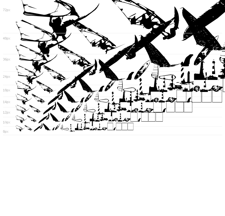 Surf Bat [Windsurfing Dingbats] Waterfall