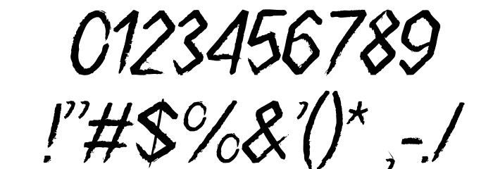 Surf Breaks Italic Font OTHER CHARS