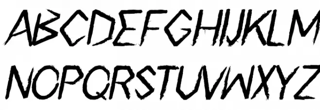 Surf Breaks Italic Font Litere mari