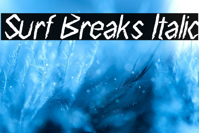 Surf Breaks Italic Example 2