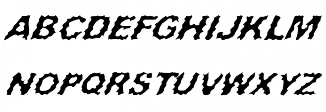 Surf Punx Italic Schriftart Groß