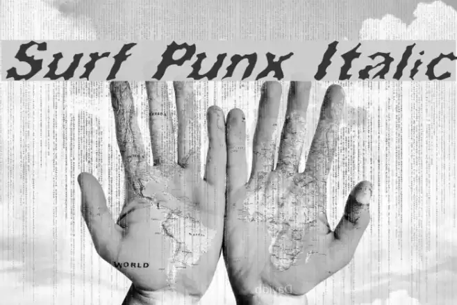 Surf Punx Italic Font examples