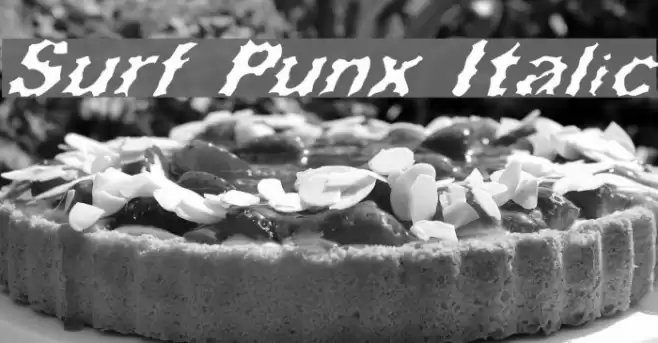 Surf Punx Italic Font examples