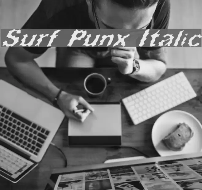 Surf Punx Italic Font examples