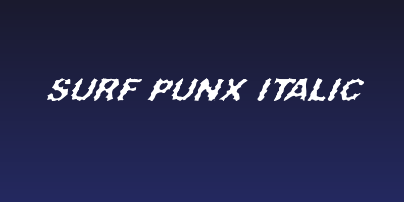 Surf Punx Italic Social Header