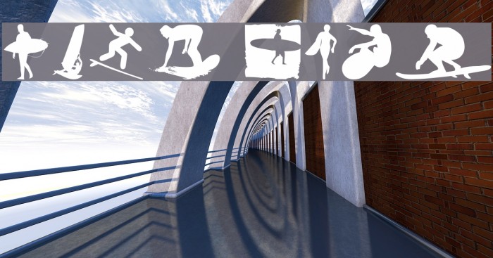 Surf Font examples