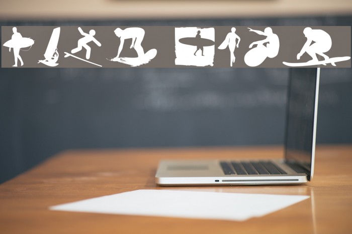 Surf Font examples