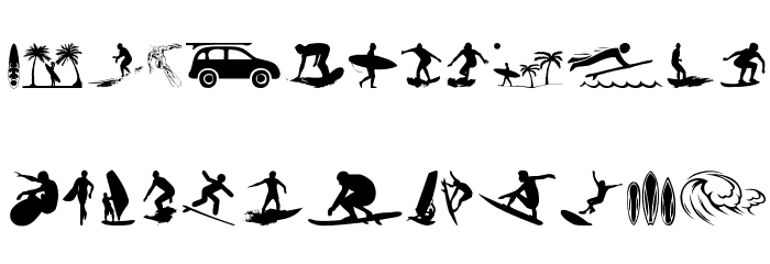 Surf Font LOWERCASE