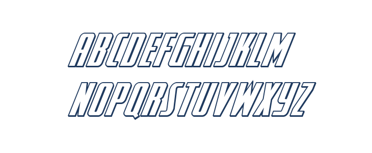 SurfQuest 3D Italic Lowercase