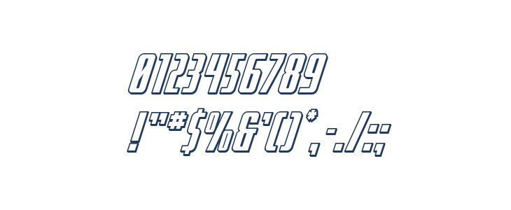 SurfQuest 3D Semi-Italic Other Characters