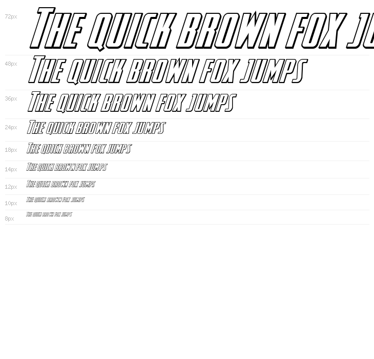 SurfQuest 3D Semi-Italic Waterfall