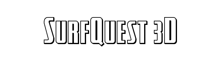 SurfQuest 3D  Скачать бесплатные шрифты