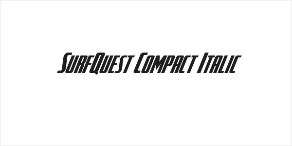SurfQuest Compact Italic Logo