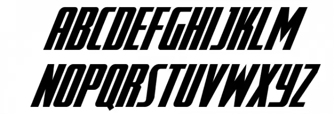 SurfQuest Compact Italic Schriftart Kleinbuchstaben