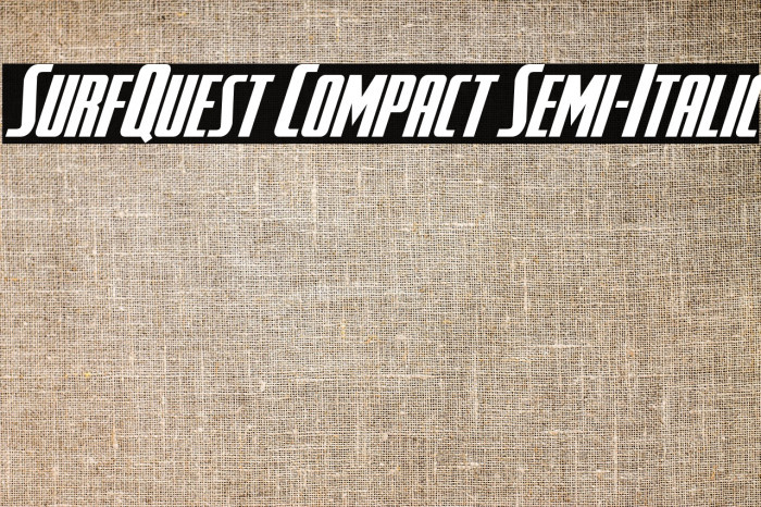 SurfQuest Compact Semi-Italic Example 2