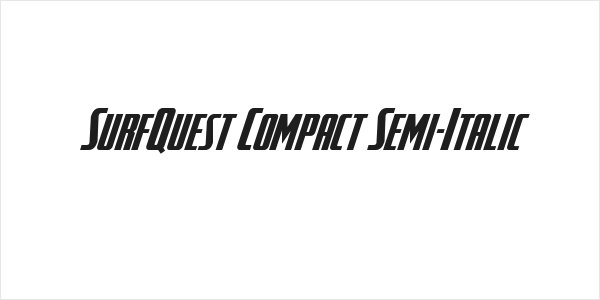 SurfQuest Compact Semi-Italic Logo