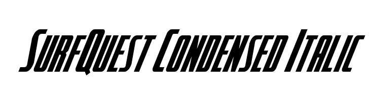 SurfQuest Condensed Italic  Fuentes Gratis Descargar