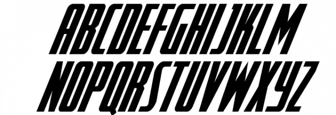 SurfQuest Condensed Italic 字体 大写