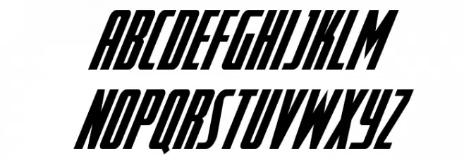 SurfQuest Condensed Italic Schriftart Kleinbuchstaben