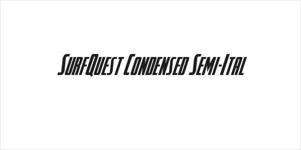 SurfQuest Condensed Semi-Ital Logo