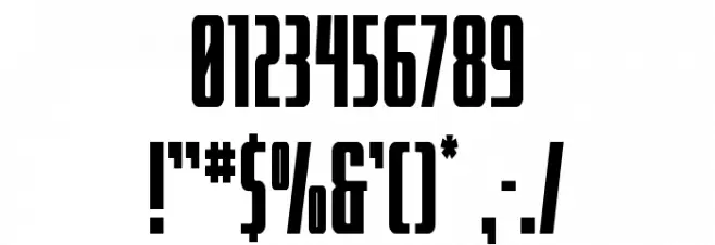 SurfQuest Condensed Font OTHER CHARS