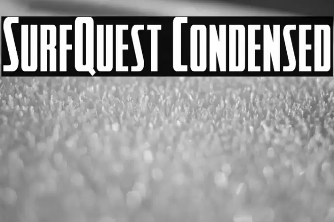 SurfQuest Condensed Font examples