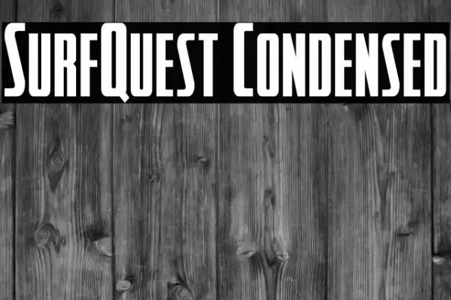 SurfQuest Condensed Font examples
