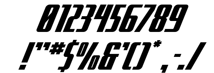 SurfQuest Expanded Italic Font OTHER CHARS